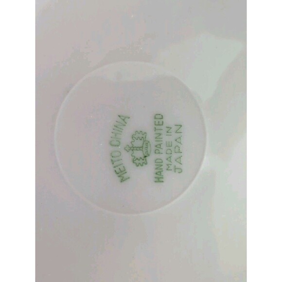 Vintage Japan Meito China Hand Painted Bowl Landscape 8 Inches Diameter - Picture 5 of 5